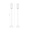 Z-Lite Aura 1 Light Outdoor Post Mounted Fixture, 9in. W x 99.5in. H, Black 5013PHBR-5012P-BK - alternate 4